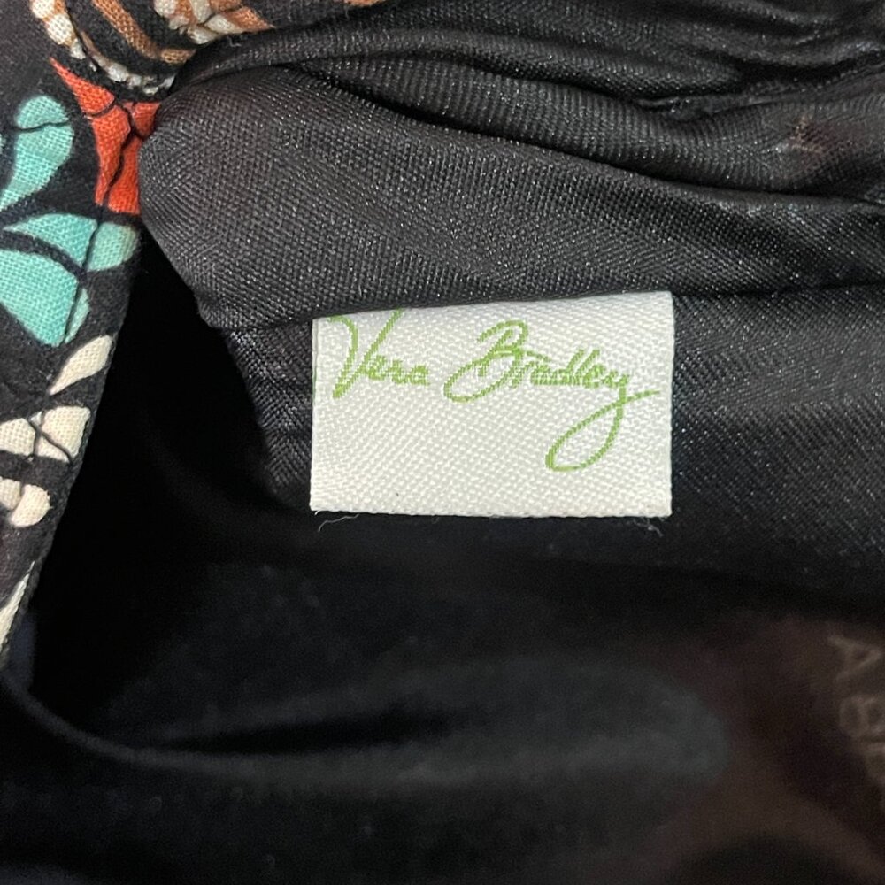 Vera Bradley Crossbody Bag On The Go Sierra Black Coral Turquoise - Picture 8 of 11